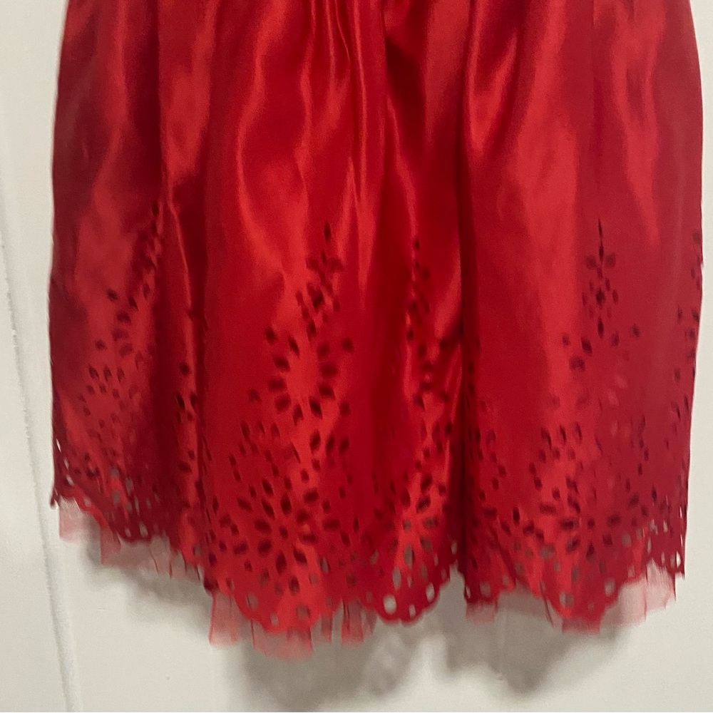 Sweet Heart Rose Size 6 Kids Red Short Sleeve Dress Girls Excellent Condition - Picture 7 of 10